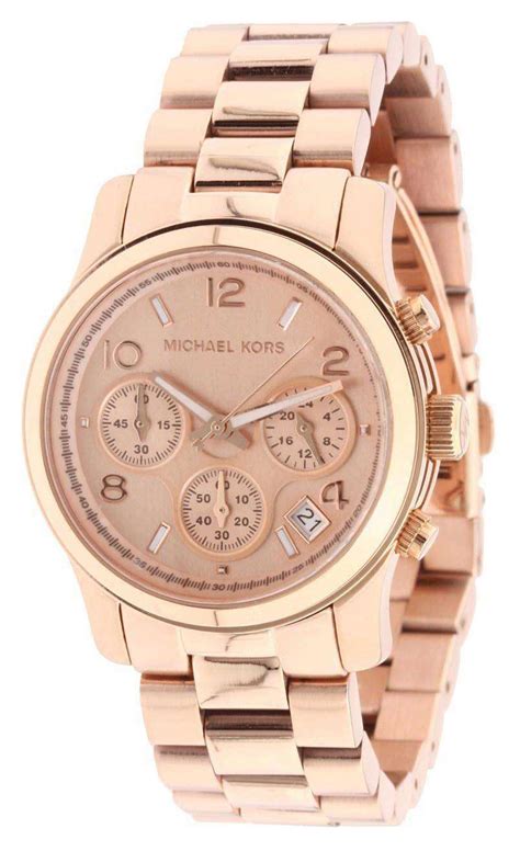 michael kors watch black and rose gold|rose gold mk watch women's.